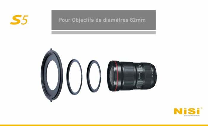 Bagues d'adaptation NiSi S5 pour objectifs de diamètres 105mm/95mm/82mm – Image 6