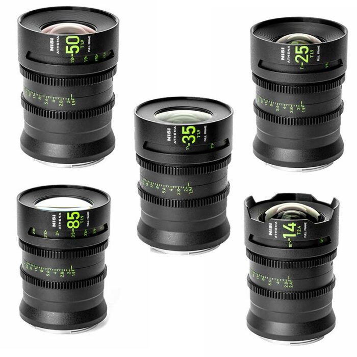 Kit d’objectifs NiSi Cinéma Athena Prime FF (Plein Format) – Monture G (Fujifilm) Sans Système de Filtre Drop-In
