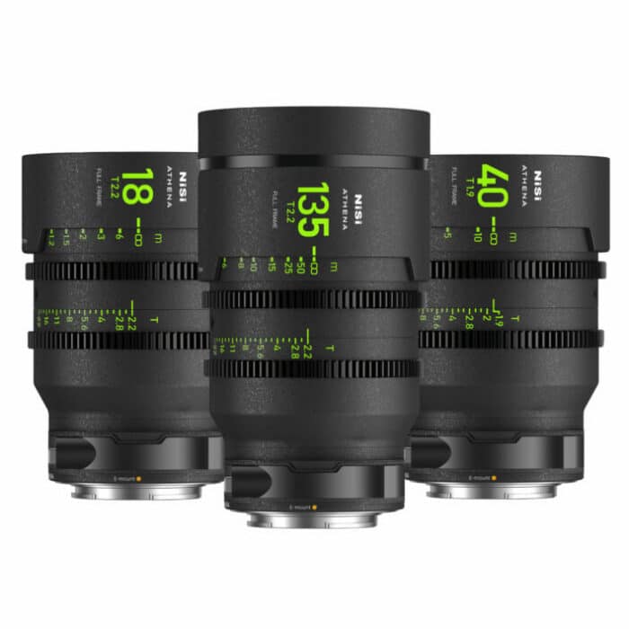 Kit d'objectifs NiSi Cinéma ATHENA Prime FF (Plein Format) Add-On – Monture E (SONY)