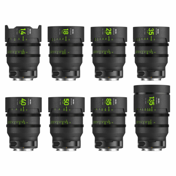 Kit d'objectifs NiSi Cinéma ATHENA Prime FF (Plein Format) MASTER – Monture E (SONY)