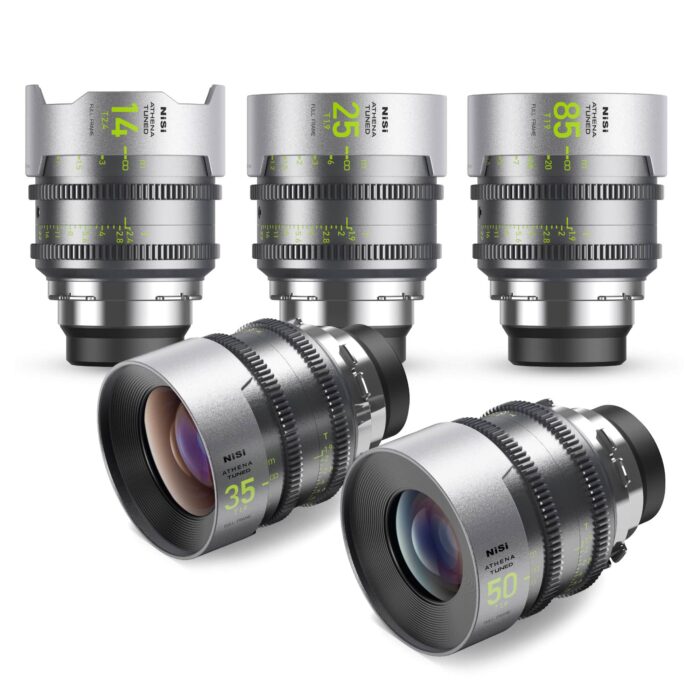 Kit d'objectifs NiSi Cinéma Athena Tuned Prime FF (Plein Format) - Monture PL (Arri) - Edition Limitée